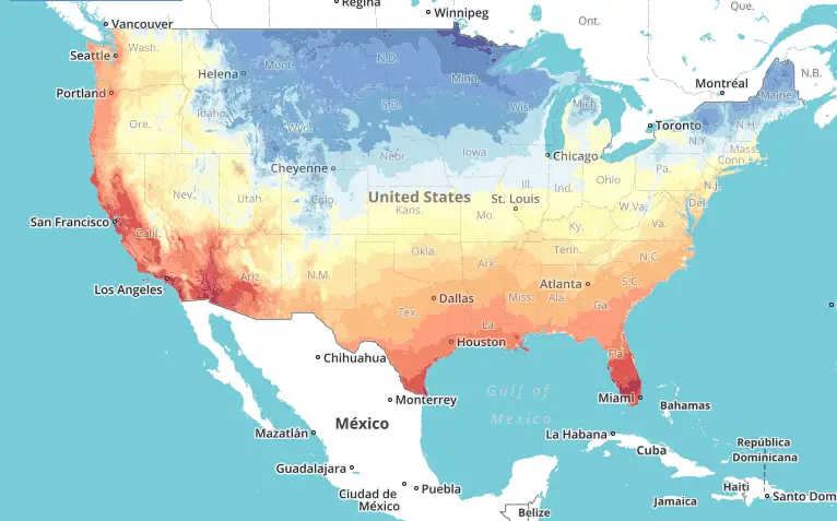 Plant Hardiness Zone Map