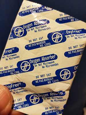 oxygen absorber packet